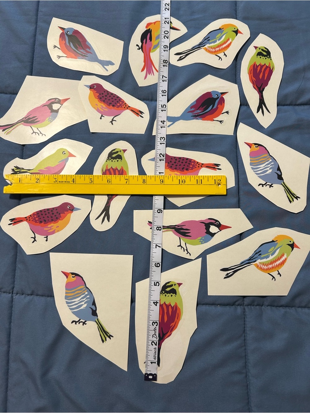 Colorful Bird & Branch Wall Decals (Multicolor) - Picture 2 of 7